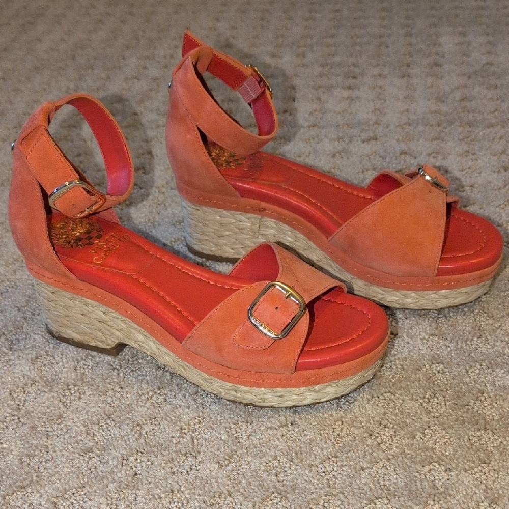 Vince Camuto Meterry Leather Sandal Size 6 1/2